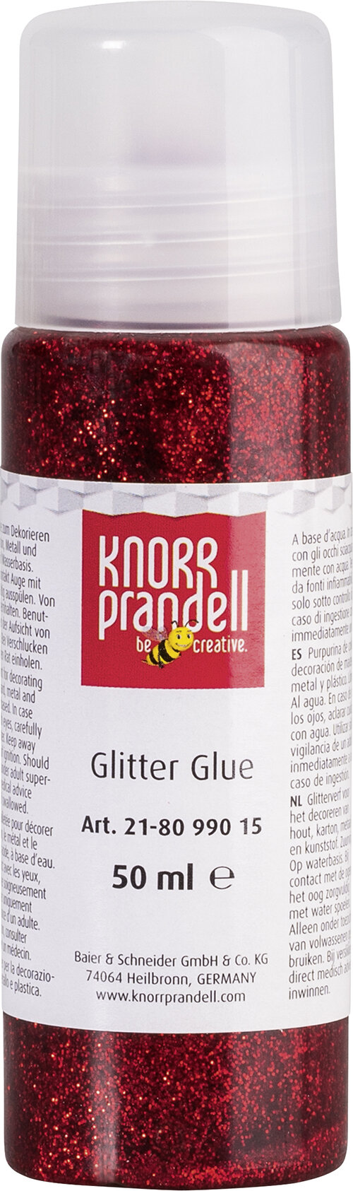 Glitterlim Röd