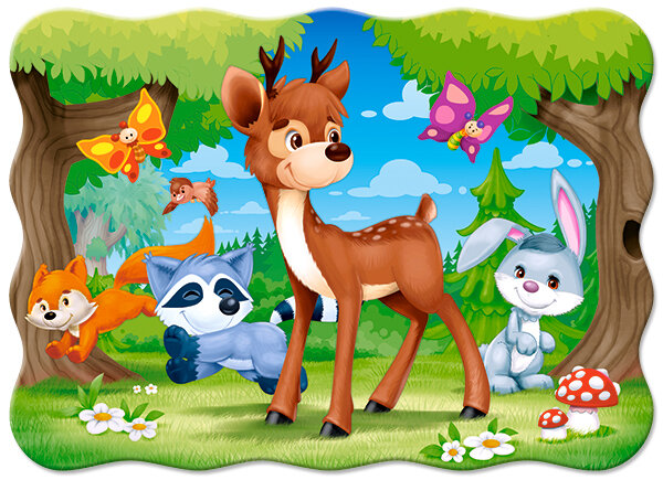 Pussel A Deer and Friends 30 Bitar