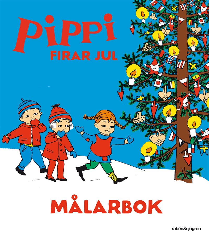 Pippi firar jul - Målarbok